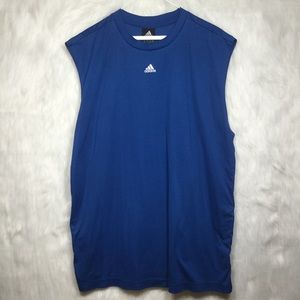 [Adidas] Cobalt Blue Sleeveless Muscle Shirt